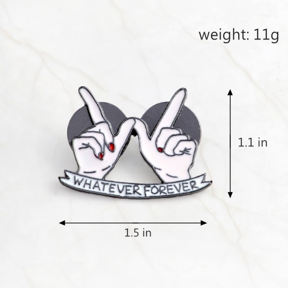 NEW Whatever Forever  Enamel Pin Brooch - Picture 6 of 6